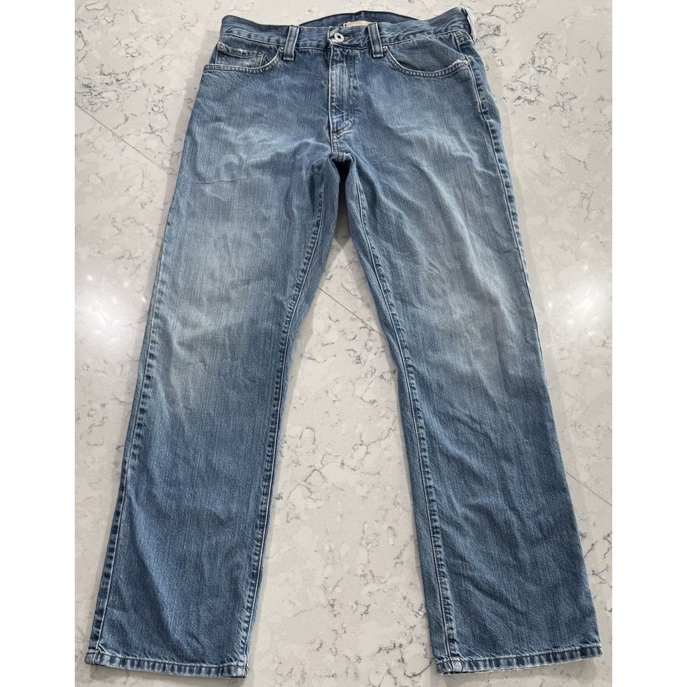VTG LL Bean Standard Fit Jeans Mens 32x32 Blue Medium Wash Cotton Straight Leg